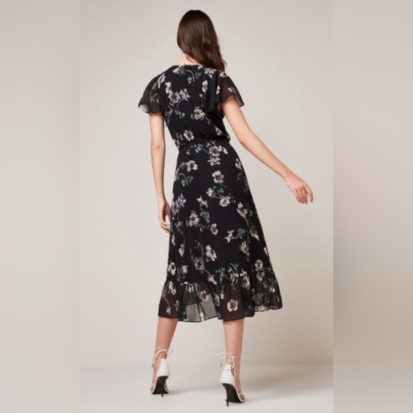 PAIGE Palisades silk multi-floral flutter dress, size XS. - Picture 2 of 14